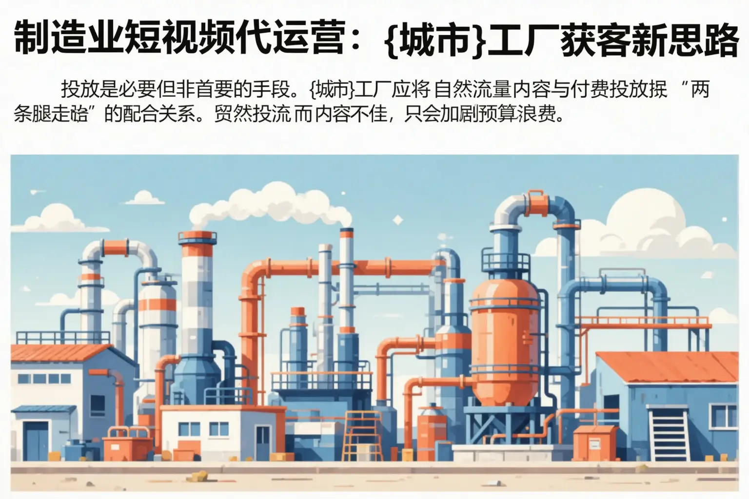 制造业短视频代运营：铁岭工厂获客新思路