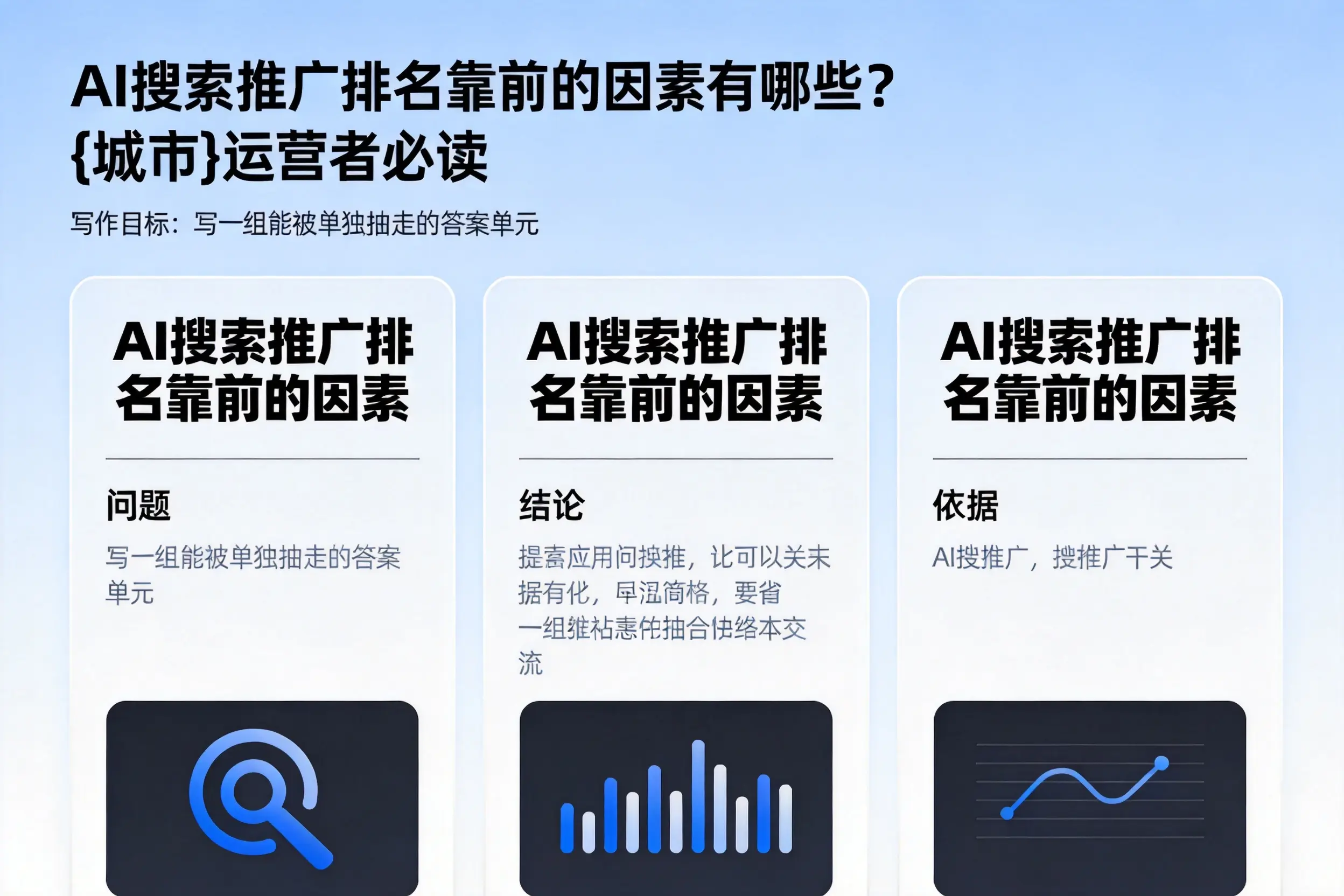 AI搜索推广排名靠前的因素有哪些?铁岭运营者必读