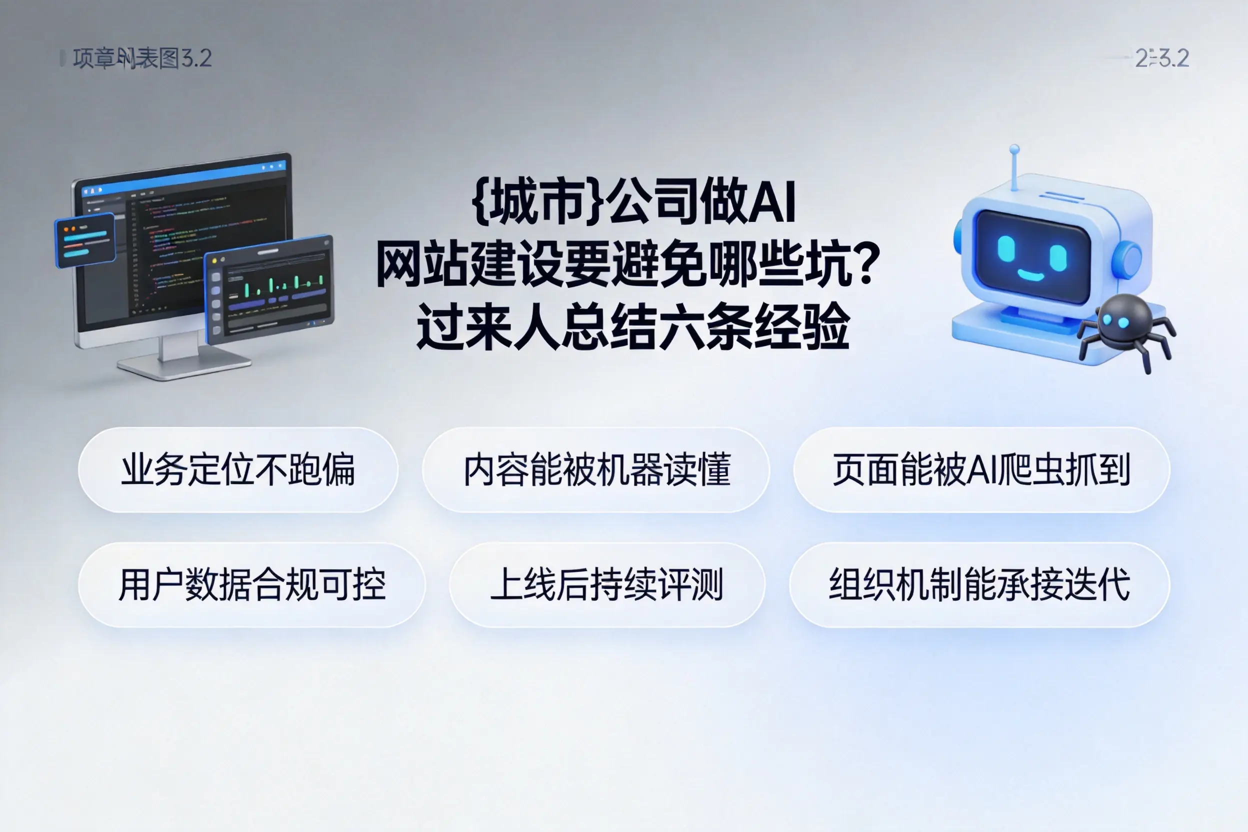 铁岭公司做AI网站建设要避免哪些坑？过来人总结六条经验
