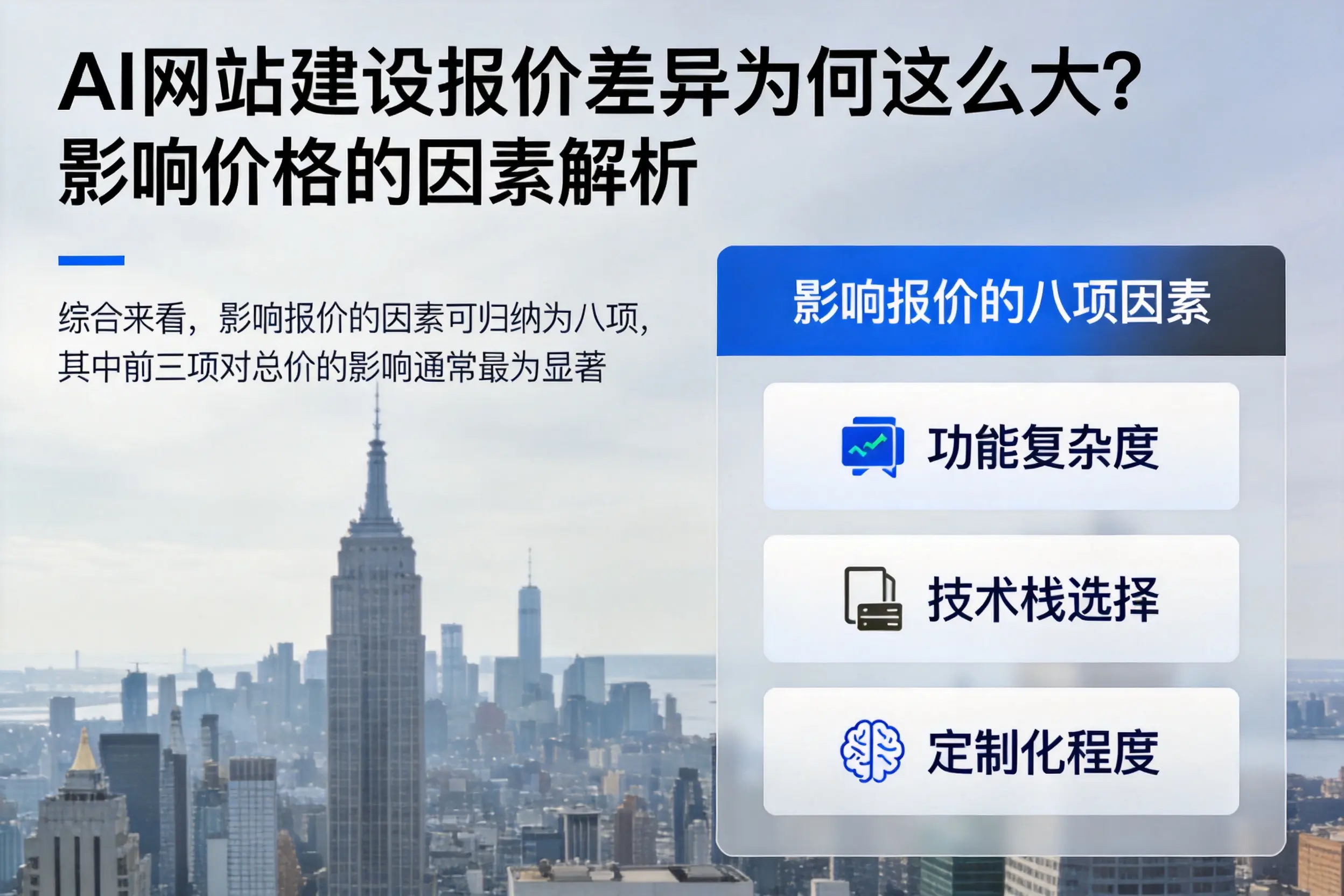 铁岭AI网站建设报价差异为何这么大?影响价格的因素解析