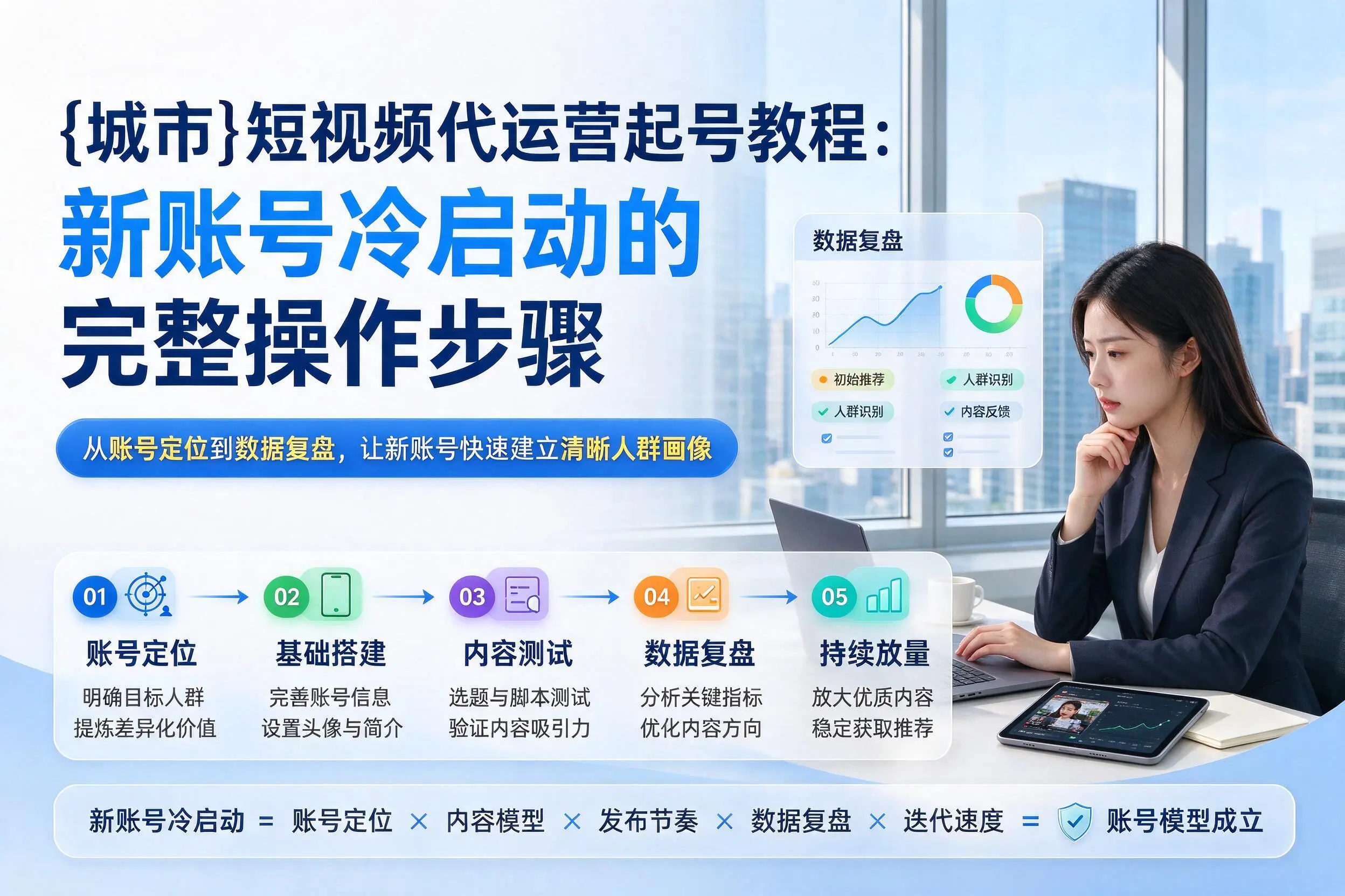 铁岭短视频代运营起号教程：新账号冷启动的完整操作步骤