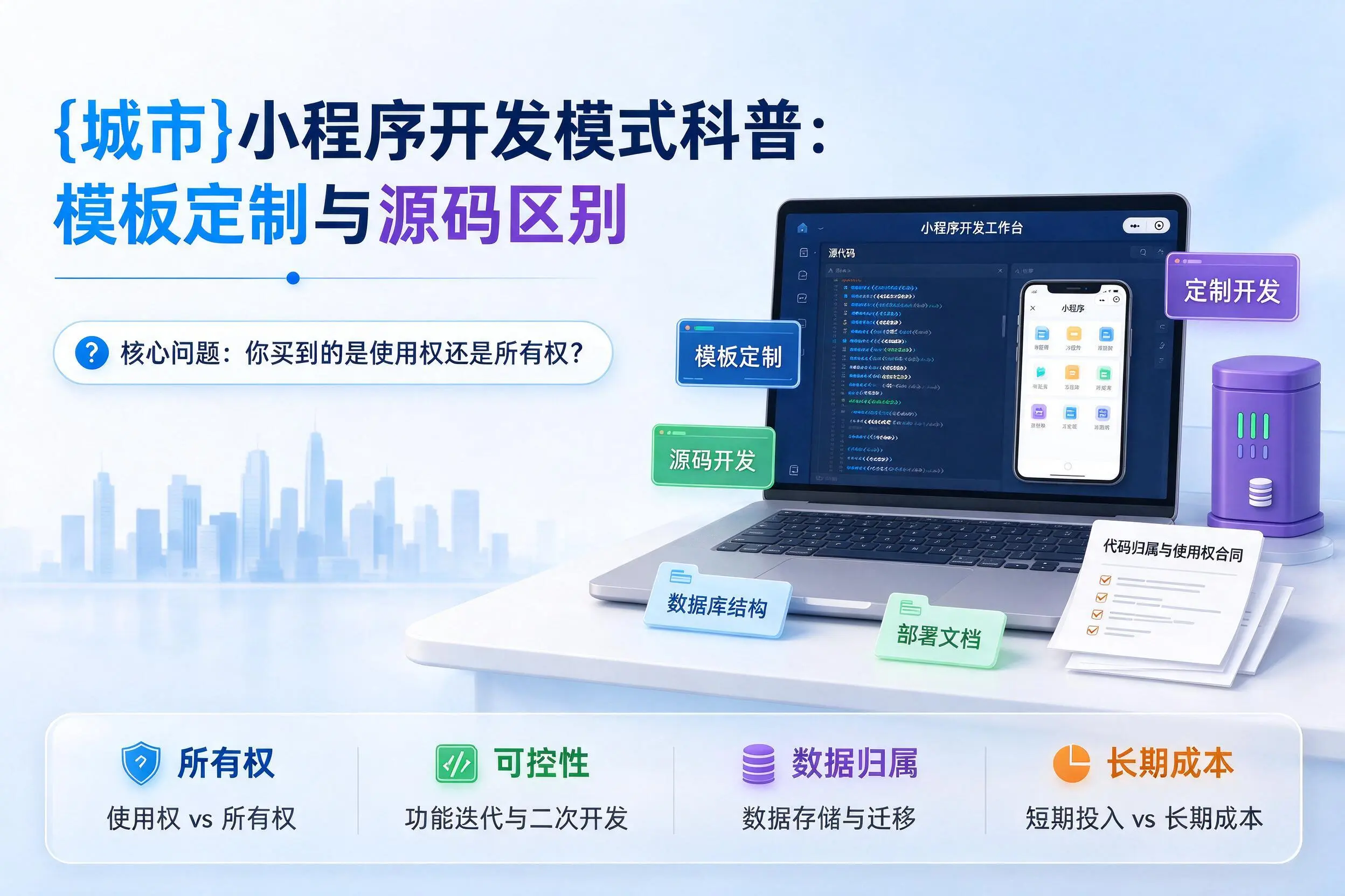 铁岭小程序开发模式科普：模板定制与源码区别