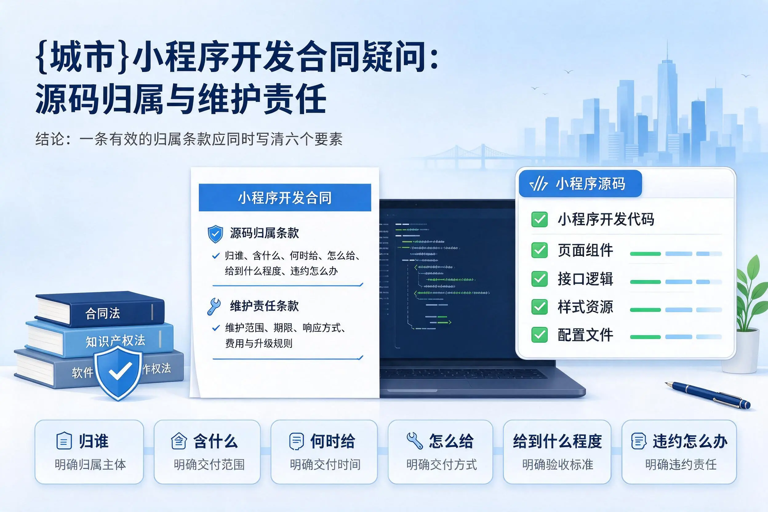 铁岭小程序开发合同疑问:源码归属与维护责任