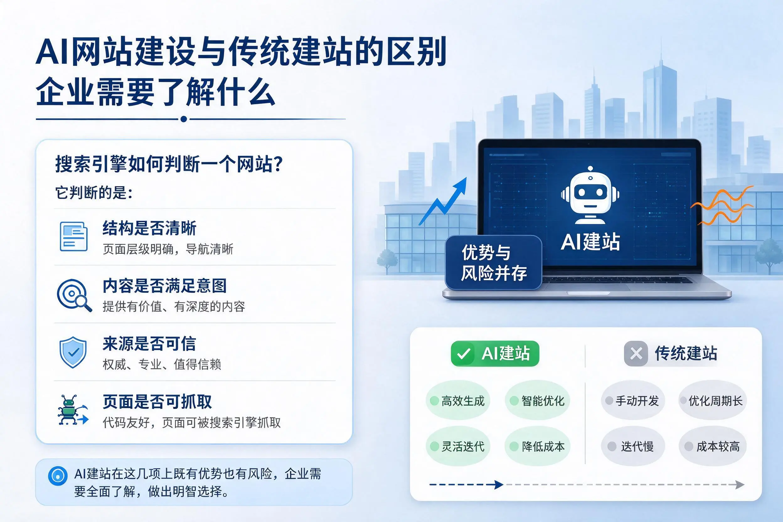 AI网站建设与传统建站的区别，铁岭企业需要了解什么