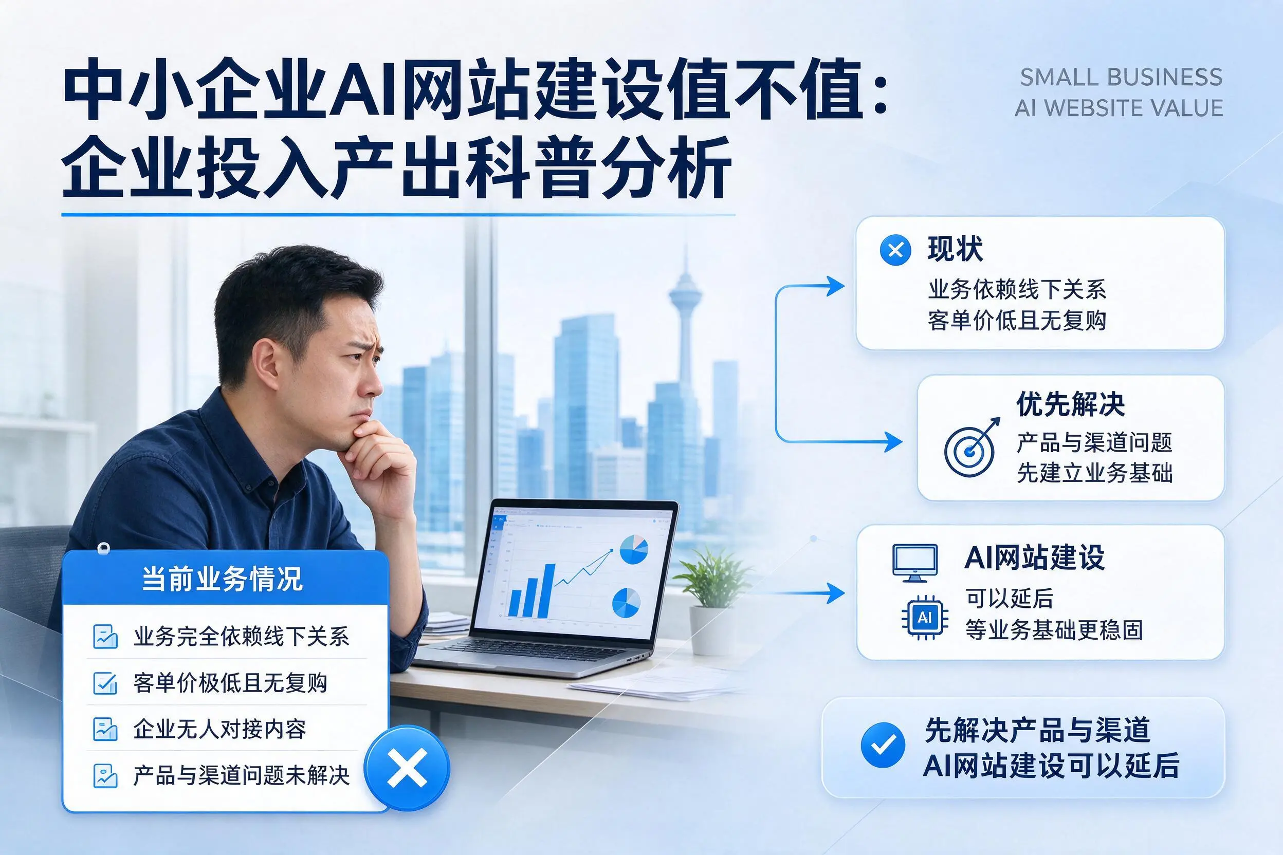 中小企业AI网站建设值不值：铁岭企业投入产出科普分析