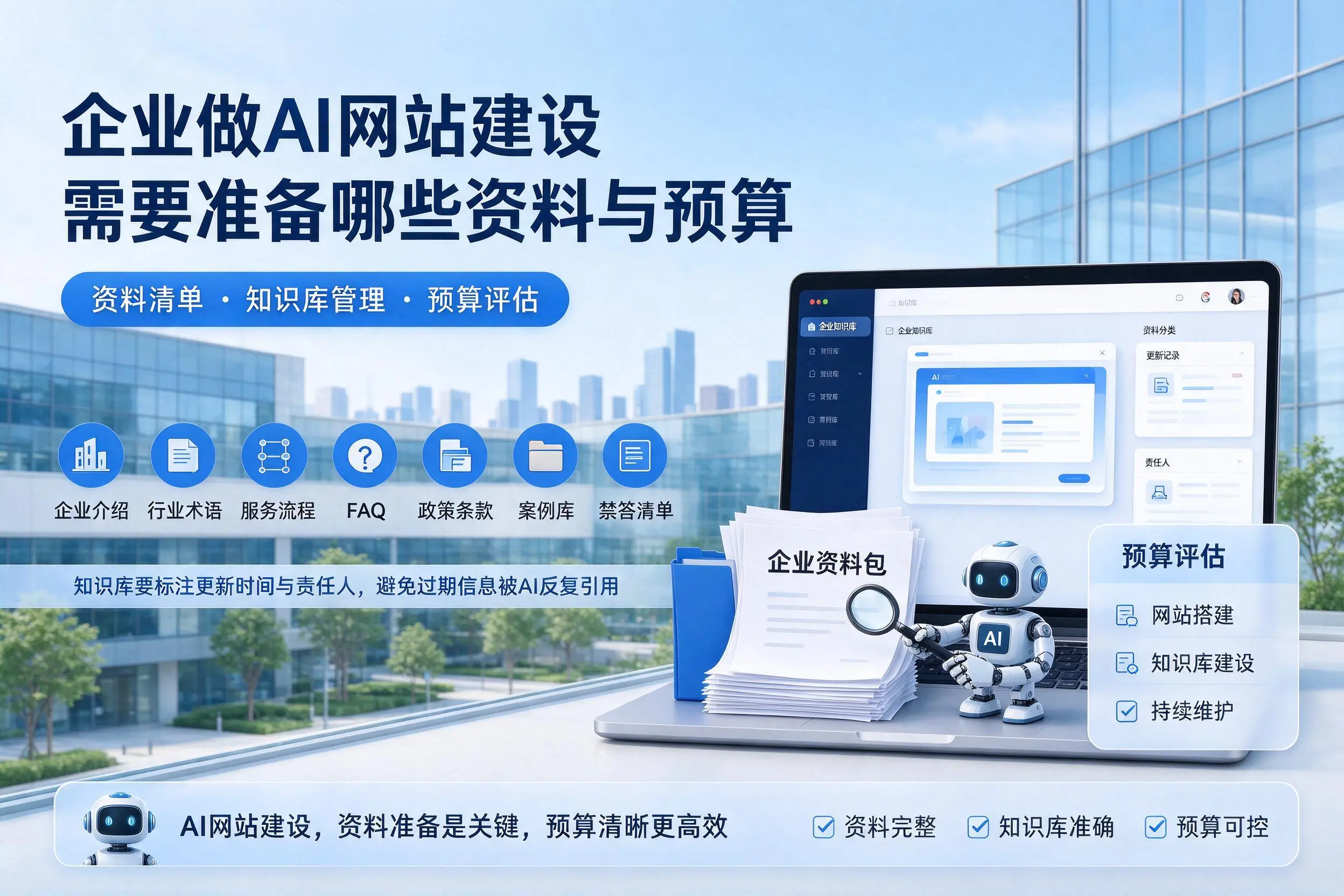 铁岭企业做AI网站建设需要准备哪些资料与预算
