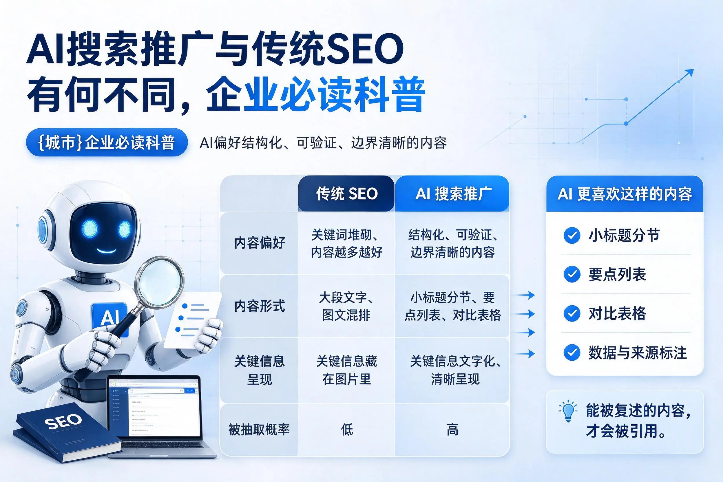 AI搜索推广与传统SEO有何不同,铁岭企业必读科普